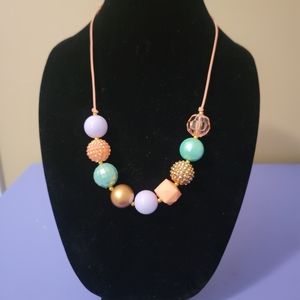Pastel beaded necklace